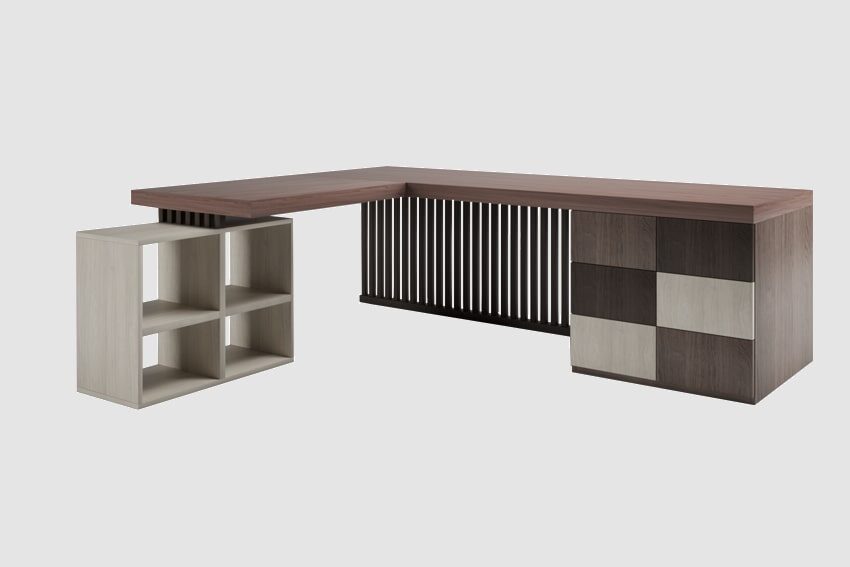 Стол руководителя угловой Contempo Миниатюра