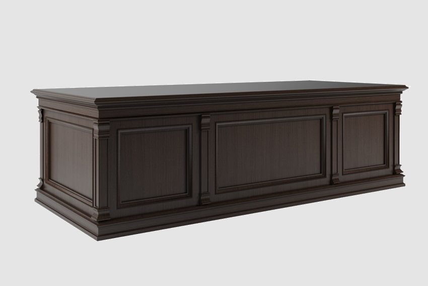 Стол руководителя с одной тумбой Grand Premier Миниатюра