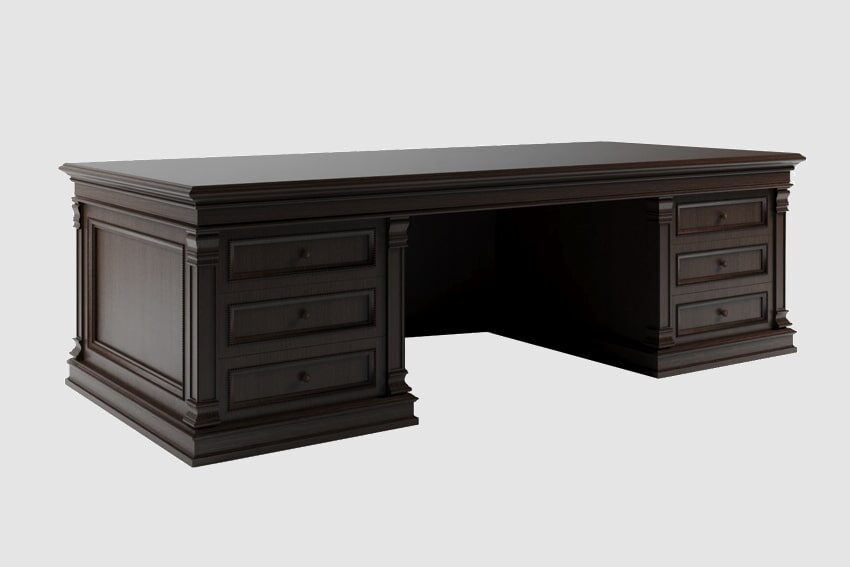 Рабочий стол руководителя с двумя тумбами Grand Premier Миниатюра